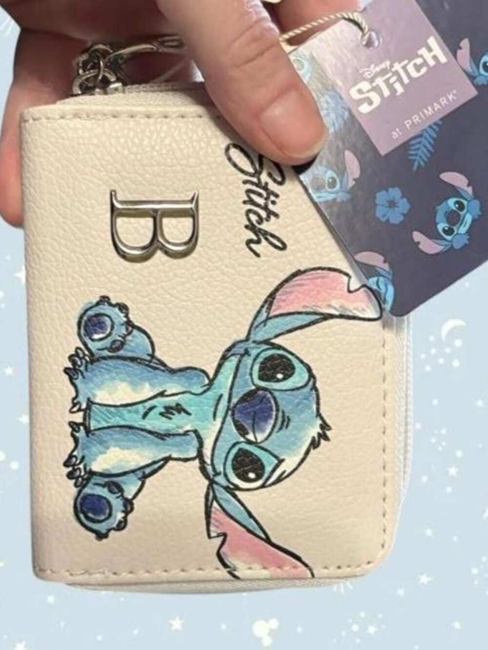 Primark Disney Stitch wallet with monogram B